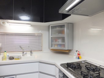 コーナーを有効利用したシステムキッチン コーナーを有効利用したシステムキッチン